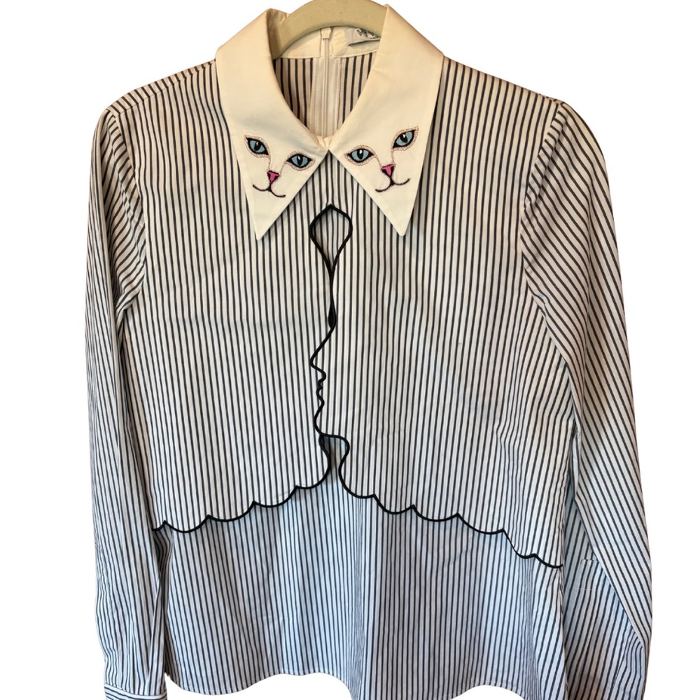 Vivetta Cat Collar Shirt – Made in Italy | Excellent Condition